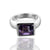 925 Sterling Silver Amethyst Gemstone Ring (D12) - PAAIE