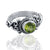 925 Sterling Silver Peridot Gemstone Ring (D31) - PAAIE