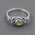925 Sterling Silver Citrine Gemstone Ring (D34) - PAAIE