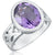 925 Sterling Silver Amethyst Gemstone Ring (D38) - PAAIE