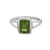 925 Sterling Silver Peridot Gemstone Ring (D66) - PAAIE