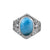 925 Sterling Silver Larimar Gemstone Ring (D67) - PAAIE
