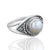 925 Sterling Silver Freshwater Pearl Gemstone Ring (D70) - PAAIE