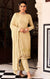 Designer Pale Yellow Color Suit with Pant & Dupatta in Chinnon & Georgette (K685)
