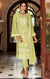 Designer Green Color Suit with Pant & Dupatta in Chinnon & Georgette (K686)