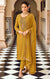 Designer Yellow Color Suit with Pant & Dupatta in Georgette (K695)