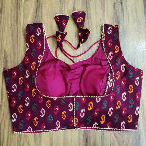 Purple Color Readymade Printed Trends Blouse in Pure Cotton (Design 727)