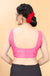 Dazzling Hot Pink Silk Fabric Blouse For Regular & Casual Wear (Design 263)