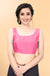 Dazzling Hot Pink Silk Fabric Blouse For Regular & Casual Wear (Design 263)
