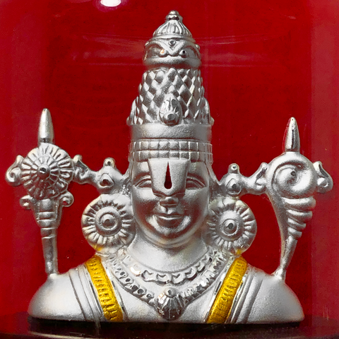 999 Pure Silver Lord Bala Ji Idol in Oval Base - PAAIE