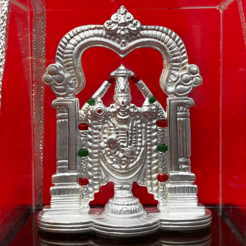 999 Pure Silver Rectangular Lord Bala Ji Idol - PAAIE