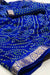 Designer Chiffon Bandhej Blue With Gotta Patti Saree - PAAIE