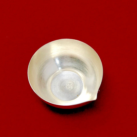 925 Silver Bowl Diya (Design 7) - PAAIE