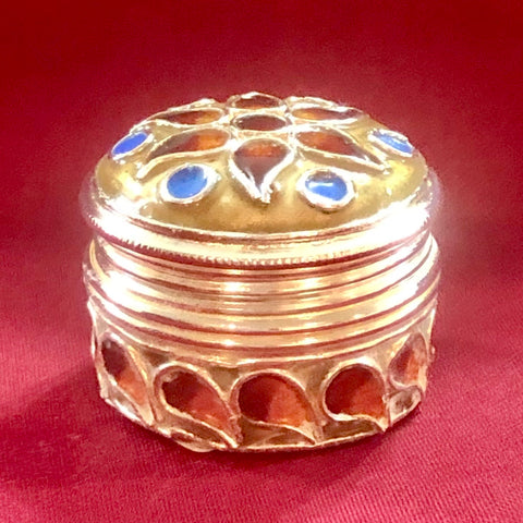 925 Silver Kumkum Box (Design 15) - PAAIE