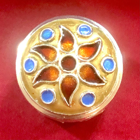 925 Silver Kumkum Box (Design 15) - PAAIE