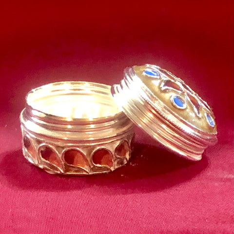 925 Silver Kumkum Box (Design 15) - PAAIE