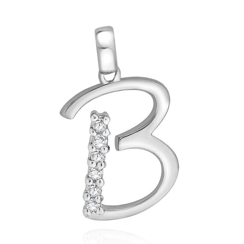 Letter "B" 925 Sterling Silver Pendant - PAAIE