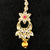 Chandbali Bejeweled Ruby Maang Tika - PAAIE