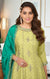 Designer Light Green Color Heavy Embroided Work Traditional/Festive Wear Suit with Sharara & Dupatta in Georgette (D880)