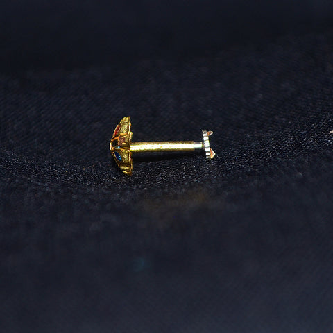 22 KT Pure Gold Designer Nose Pin by Paaie (D5)