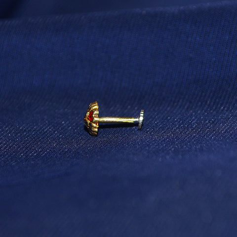 22 KT Pure Gold Designer Nose Pin by Paaie (D14)