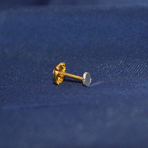 22 KT Pure Gold Designer Nose Pin by Paaie (D15)