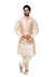 Designer Men's Festive Nehru Jacket/Waistcoat in Golden/Pink Color (D89)