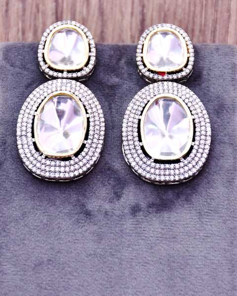 American Diamond Studs With White Stone (E633)