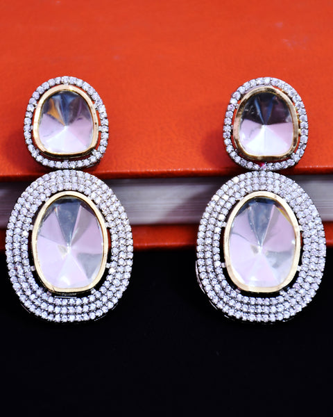 American Diamond Studs With White Stone (E633)