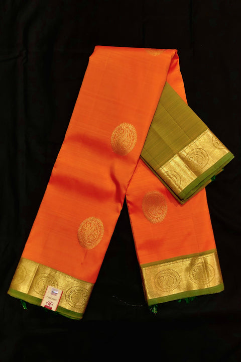 Silk Mark Certified Designer Pure Kanjivaram Silk Saree (D6) - PAAIE
