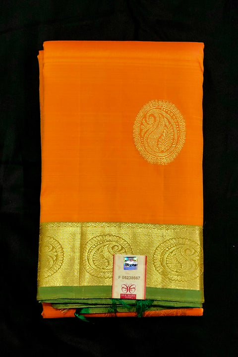Silk Mark Certified Designer Pure Kanjivaram Silk Saree (D6) - PAAIE