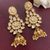 Gold Plated Kundan Earrings (Design 10) - PAAIE