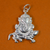 925 Ganesha with Mouse Silver Pendant (Design 11) - PAAIE