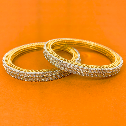 American Diamond Stone Bangles (Design 12) - PAAIE