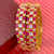 American Diamond & Semi-Precious Ruby Bangles (Design 14) - PAAIE