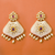 Gold Plated Kundan Earrings (Design 14) - PAAIE