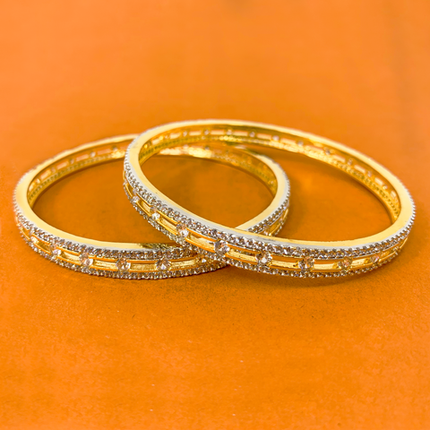 American Diamond Stone Bangles (Design 2) - PAAIE