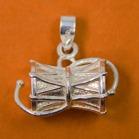 925 Damaru Silver Pendant (Design 21) - PAAIE