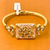 Gold Plated Kundan Openable Bracelet (Design 23) - PAAIE