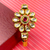 Gold Plated Kundan Openable Bracelet (Design 26) - PAAIE