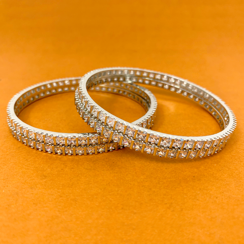 American Diamond Stone Bangles (Design 27) - PAAIE