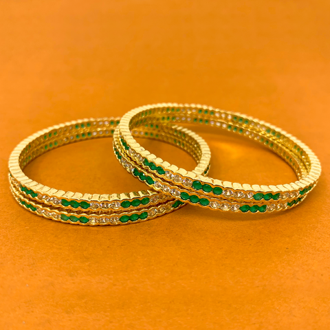American Diamond & Semi-Precious Stone Bangles (Design 43) - PAAIE