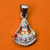 925 Venkateshwara Matte Silver Pendant (Design 47) - PAAIE