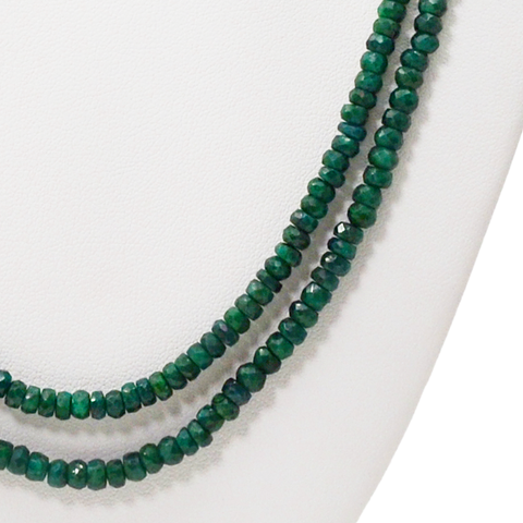 Small Beryl Emerald Gemstone Necklace (Design 6) - PAAIE