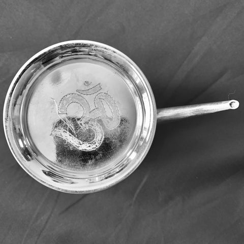 925 Solid Silver Karwa with Plate(Design 7) - PAAIE