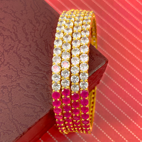 American Diamond & Semi-Precious Bangles (Design 8) - PAAIE