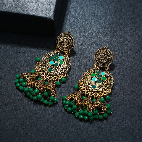 Oxidized  Traditional Jhumki Earrings (E898)