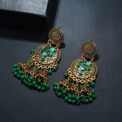 Oxidized  Traditional Jhumki Earrings