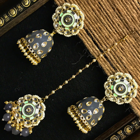 Earring With Mangtika 