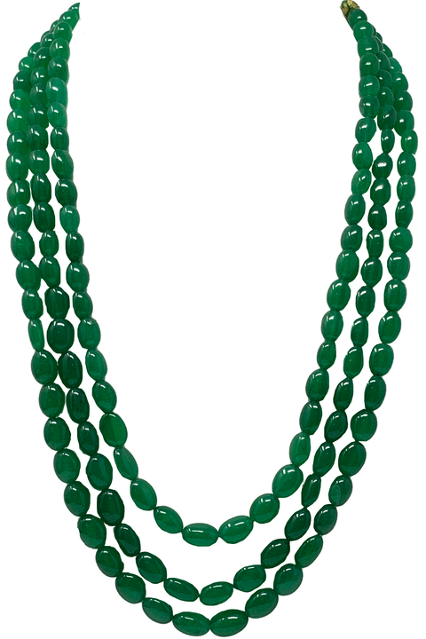 Beryl Emerald Gemstone Necklace (Design 1) - PAAIE